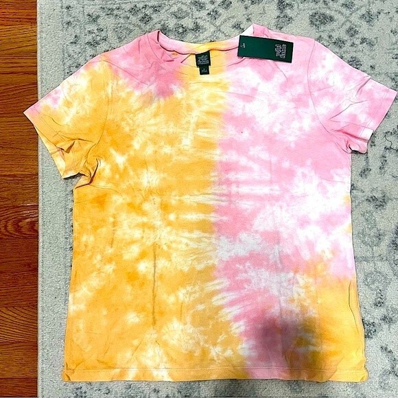 NWT Wild Fable Pink & Orange Tie Dye T-Shirt Size Medium - Picture 1 of 3